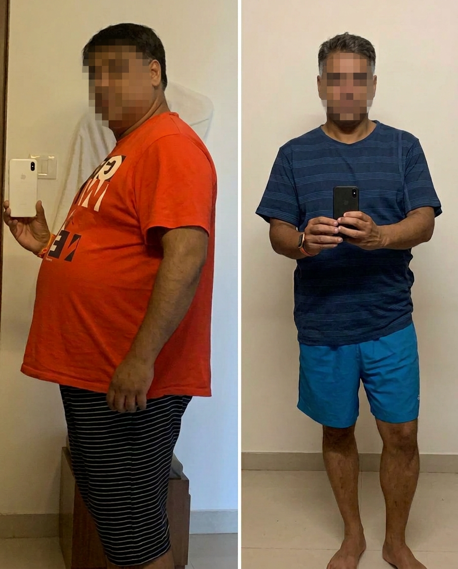 Retatrutide customer transformation, before and after